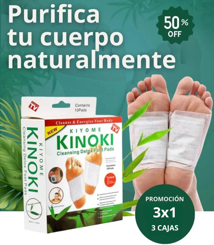 3X1 en Parches Desintoxicantes KINOKI™ - DETOX (30 PARCHES)